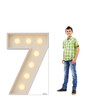 Life-size Cardboard standee of Marquee 7 with model.