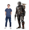 Life-size Cardboard standee of The Mandalorian™ & Grogu™ with model.