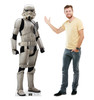 Life-size Cardboard standee of Imperial Remnant Stormtrooper™ with model.