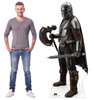 Life-size Cardboard standee of The Mandalorian™ Gear with model.