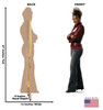 Life-size Cardboard standee of Martha Jones with back and front dimensions.