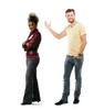 Life-size Cardboard standee of Martha Jones with model.