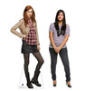 Life-size Cardboard standee of Amy Pond with model.