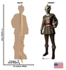 Life-size Cardboard standee of Silurian with back and front dimensions.