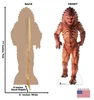 Life-size Cardboard standee of Zygon with back and front dimensions.
