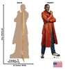 Life-size Cardboard standee of the Fifteenth Doctor Who with back and front dimensions.