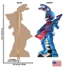 Life-size Cardboard standee of Toy Bonnie with back and front dimensions.