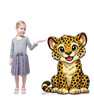 Life-size cardboard standee of a Cartoon Jaguar (Vacation Bible School) with model.