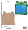 Life-size cardboard standee of Lilypad with back and front dimensions.