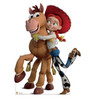 Life-size cardboard standee of Jesse & Bullseye.