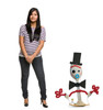 Life-size cardboard standee of Forky with model.