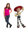 Life-size cardboard standee of Jesse with model.