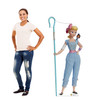 Life-size cardboard standee of Bo Peep & Giggle McDimples with model.