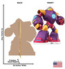 Life-size Cardboard standee of Iron Heart Giant-Sized Amor with back and front dimensions.