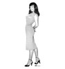 Life-size Bettie Page - Striped Dress Cardboard Standup | Cardboard Cutout