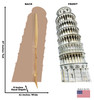 Italy Leaning Tower of Pisa Cardboard Cutout