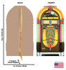 Wurlitzer Jukebox Cardboard Cutout front and back