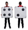 Life-size 2D Dice Costume Cardboard Cutout Front and Back View