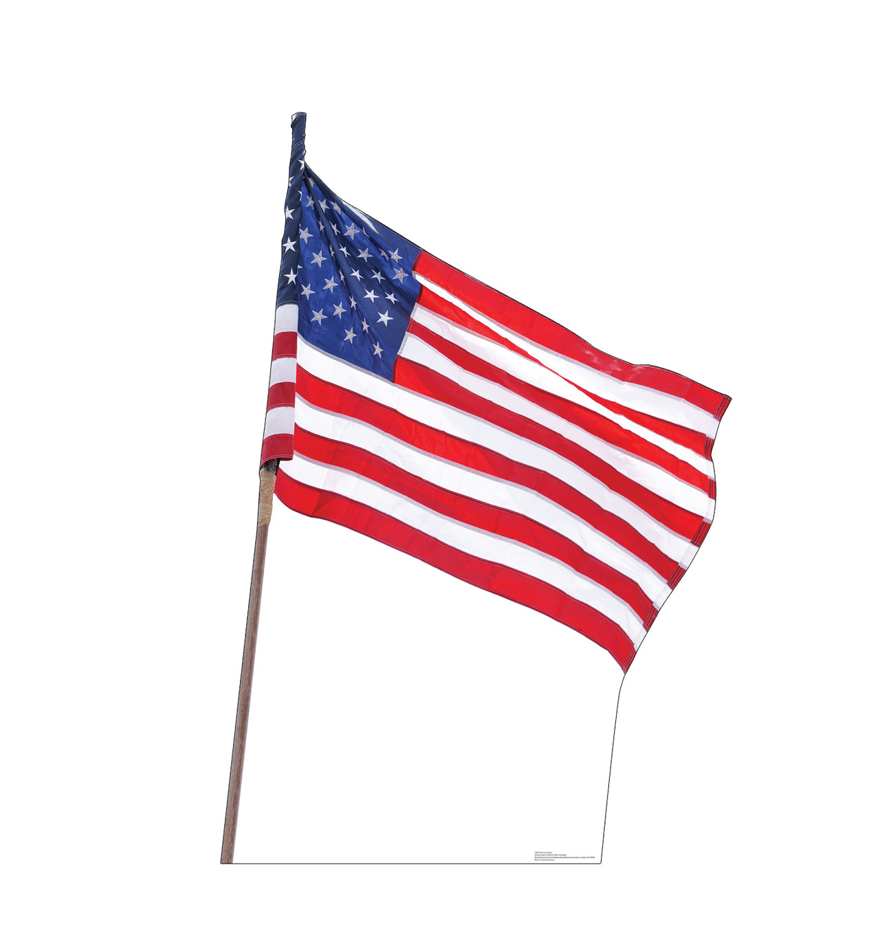 American Flag Cardboard Cutout