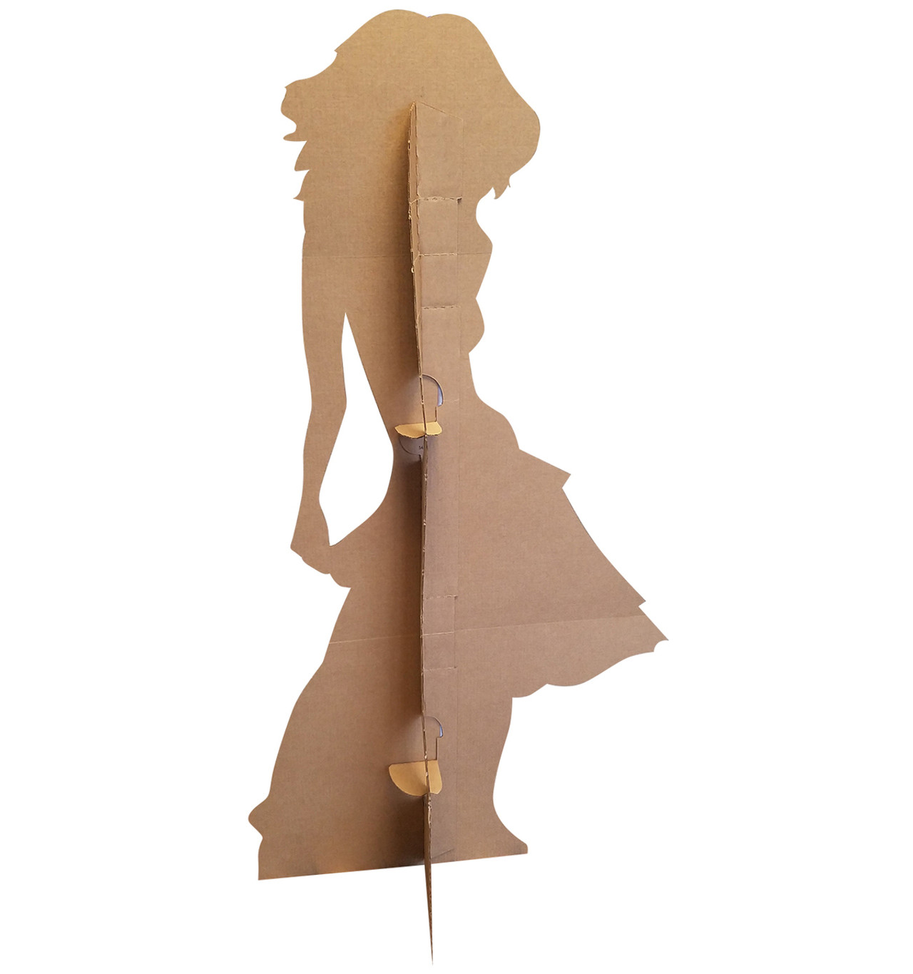 Lifesize Silhouette Dancer Yellow Sparkles Cardboard Cutout