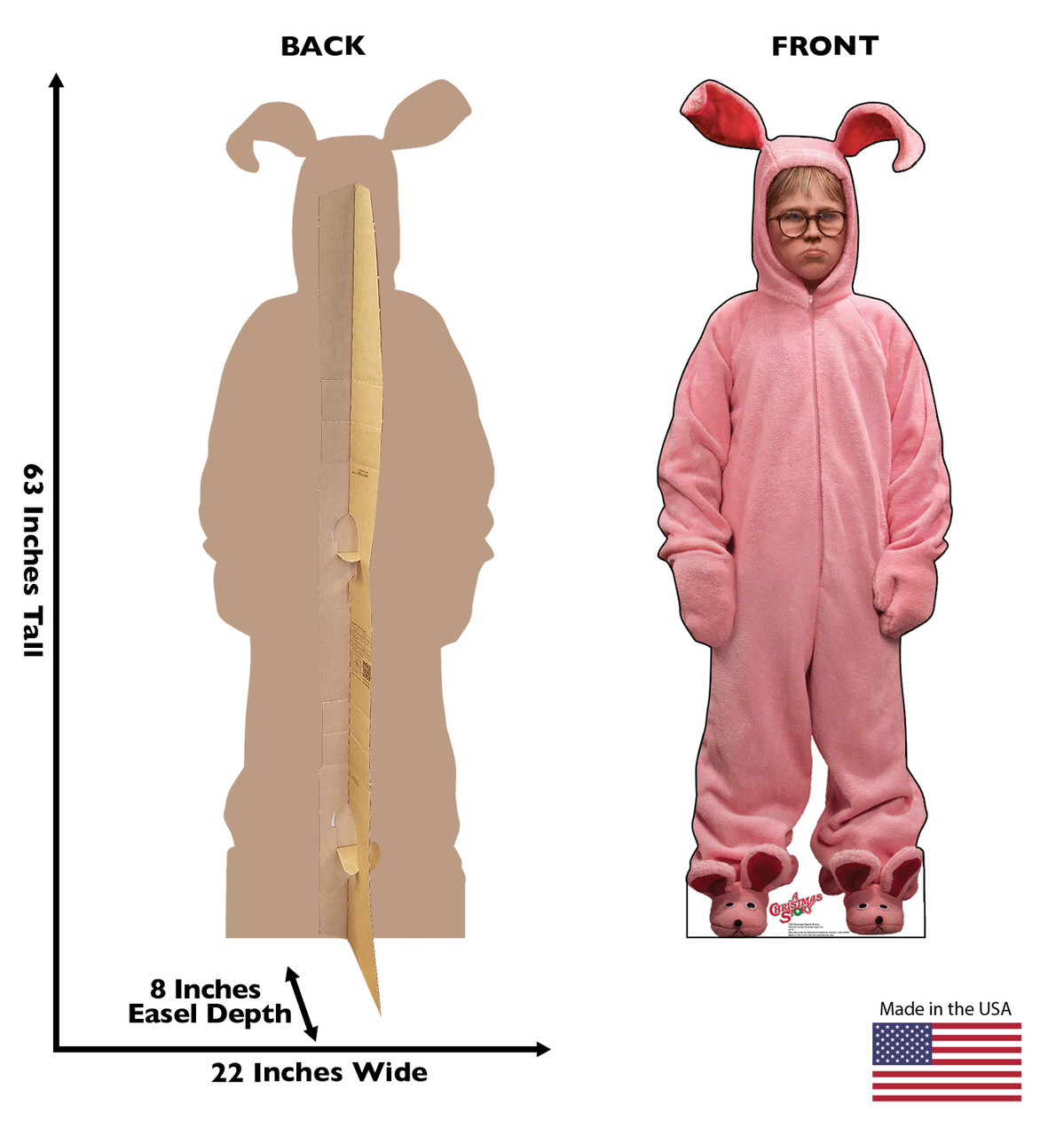 Life Size Deranged Easter Bunny A Christmas Story Cardboard Standup Cardboard Cutout