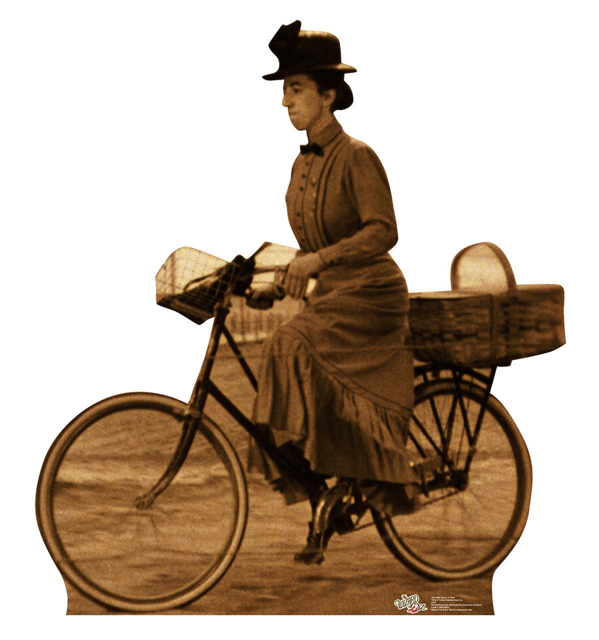 Life-size Miss Gulch on Bike - Wizard of Oz Cardboard Standup