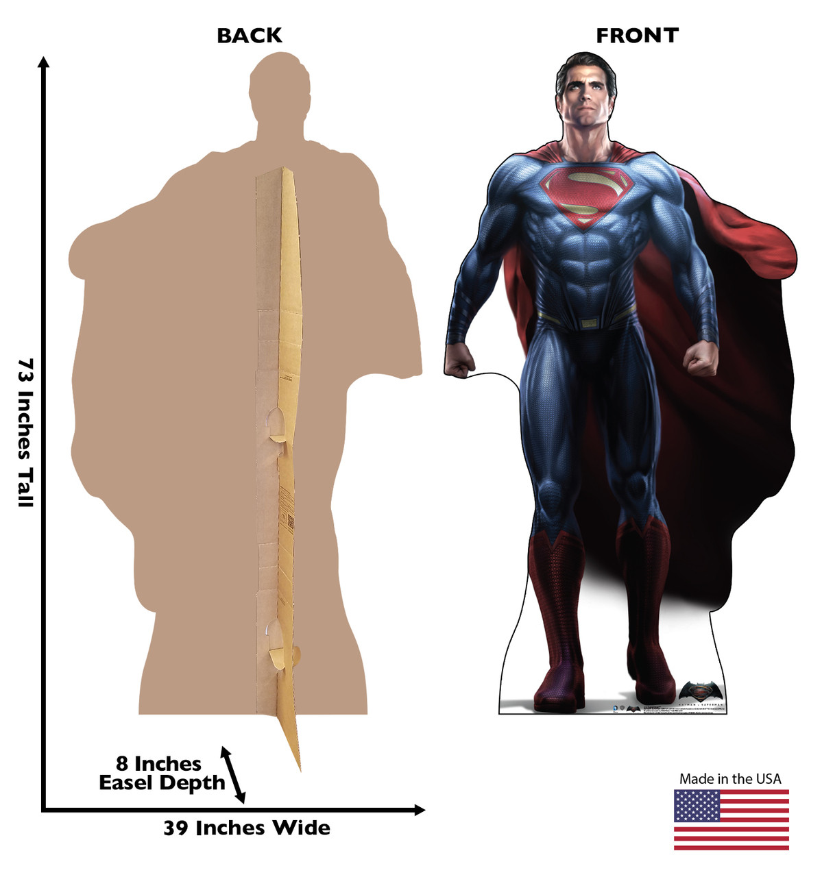 Life-size Superman - Batman V. Superman Cardboard Standup