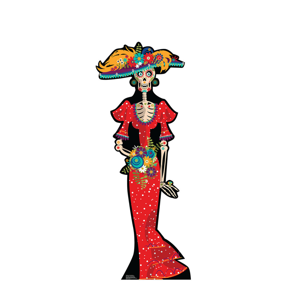 Life-size Day of the Dead Women Cardboard Cutout