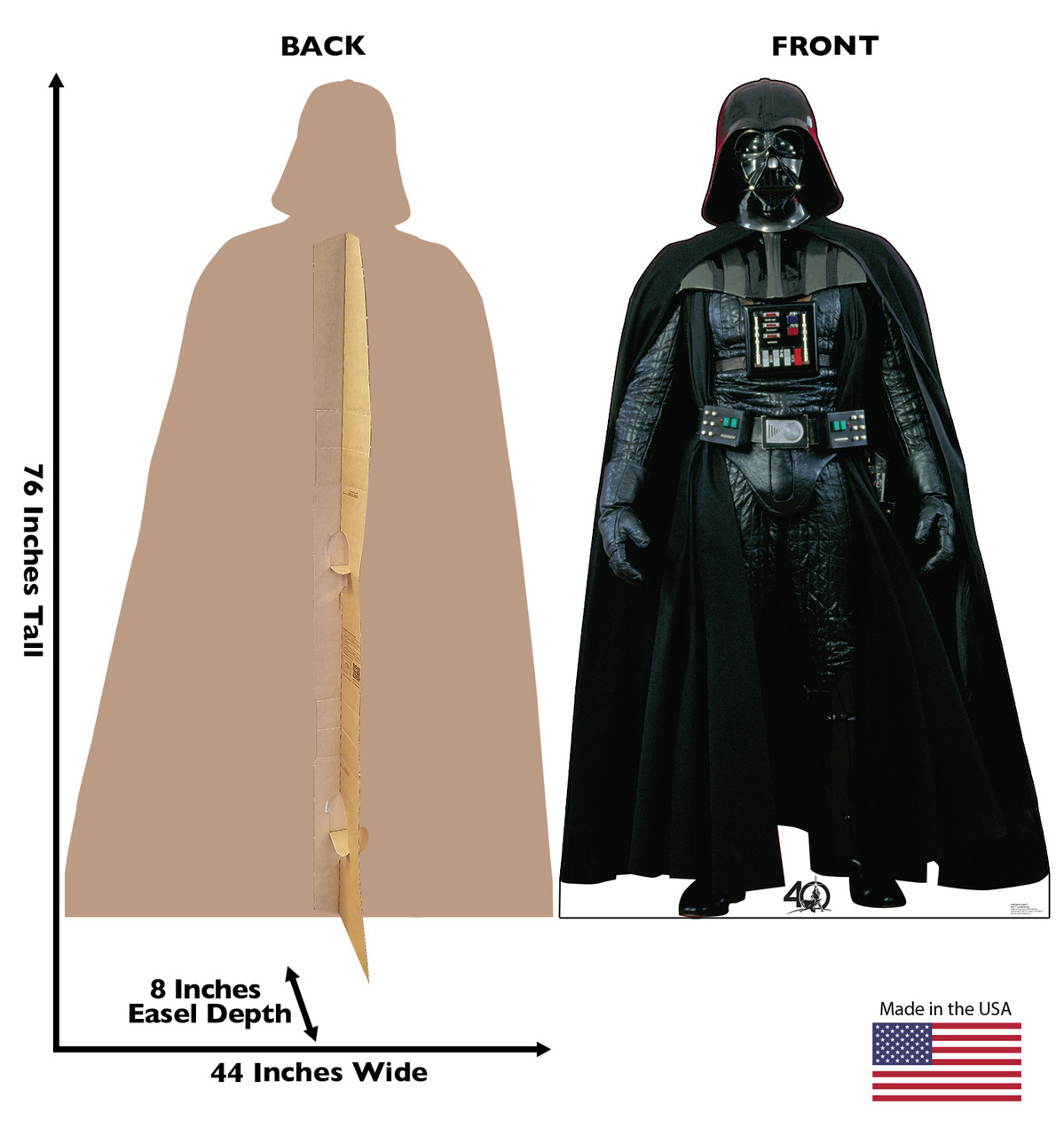 Darth Vader  - Star Wars 40th - Cardboard Cutout 2464