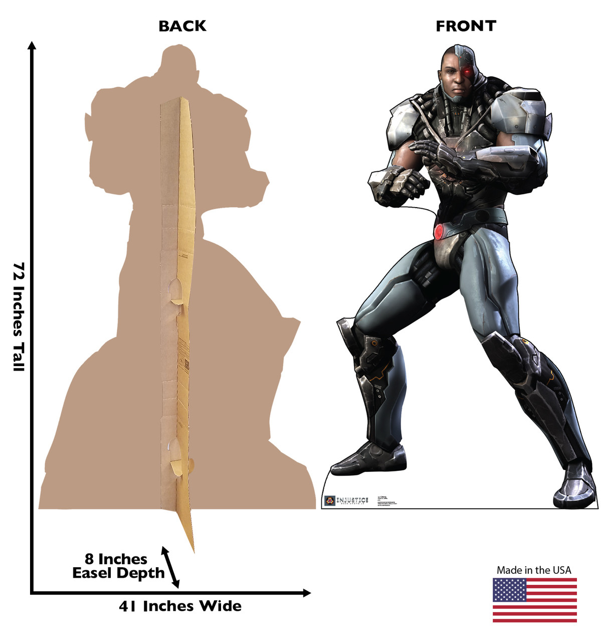 Life-size Cyborg - Injustice Gods Among Us Cardboard Standup | Cardboard Cutout