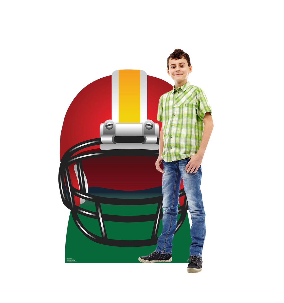 Life-size Football Helmet Cardboard Standup 2