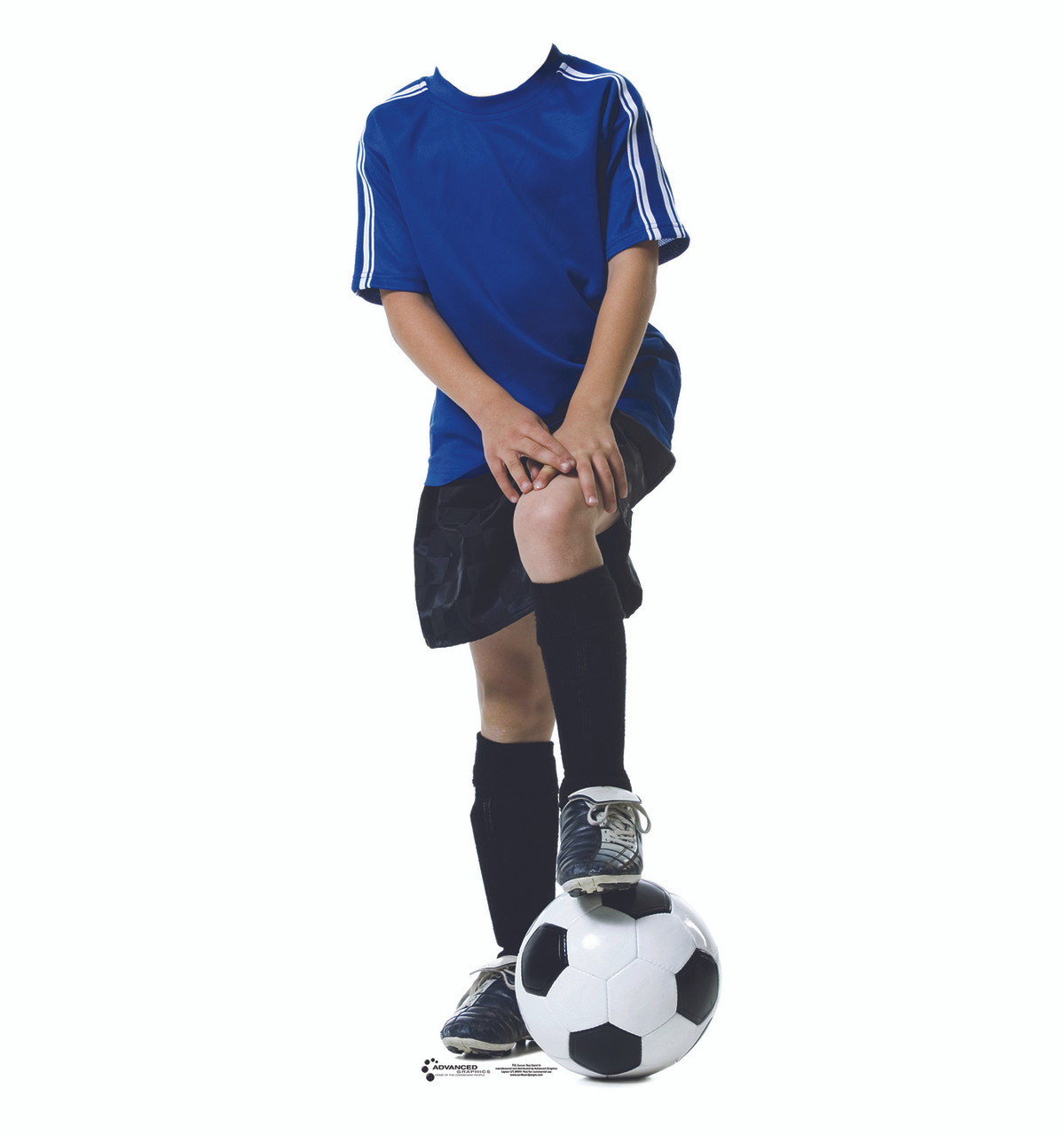 Life-size Soccer Boy Stand-In Cardboard Cutout