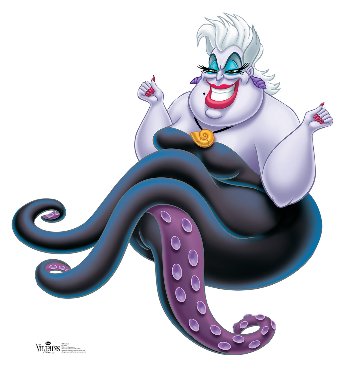 Life-size Ursula Disney Villains Cardboard Standup | Cardboard Cutout