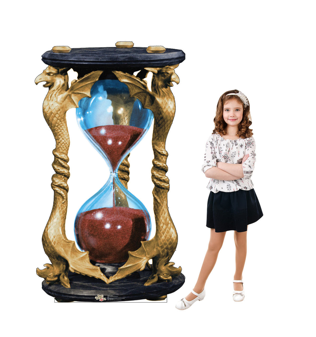 Larger than life-size Hour Glass Cardboard Standup