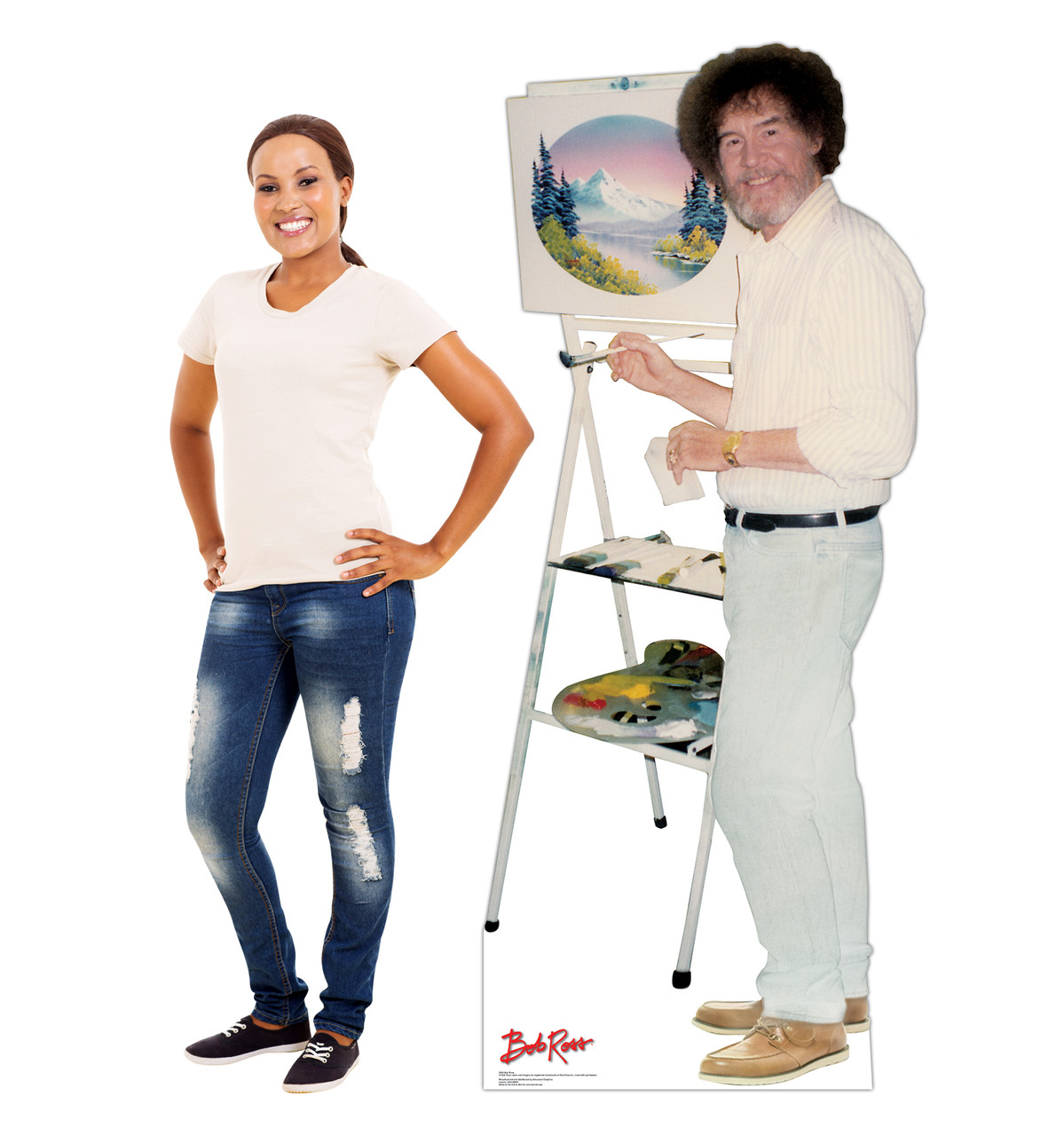 Life-size Bob Ross Cardboard Standup 2