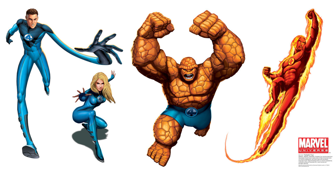 Life-size Fantastic Four WallJammer Wall Decal