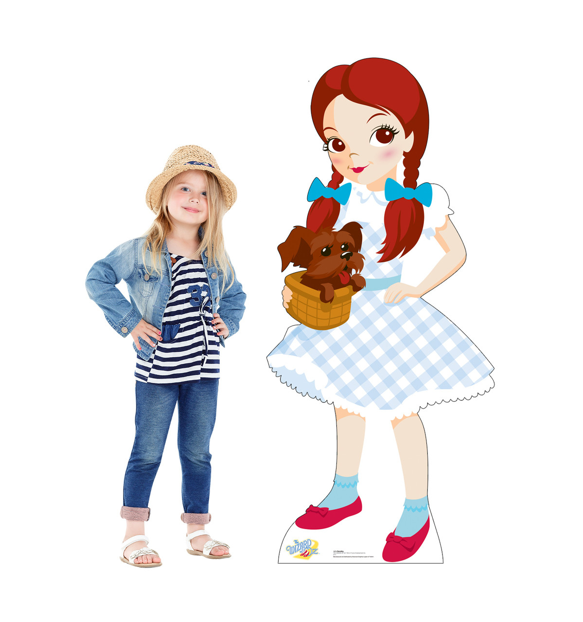 Life-size Dorothy & Toto Wizard of Oz Kids Cardboard Cutout