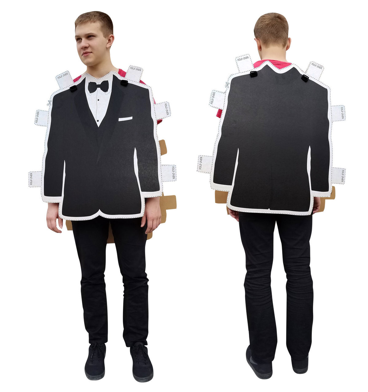 Life-size Tuxedo Paper Doll Costume Cardboard Cutout