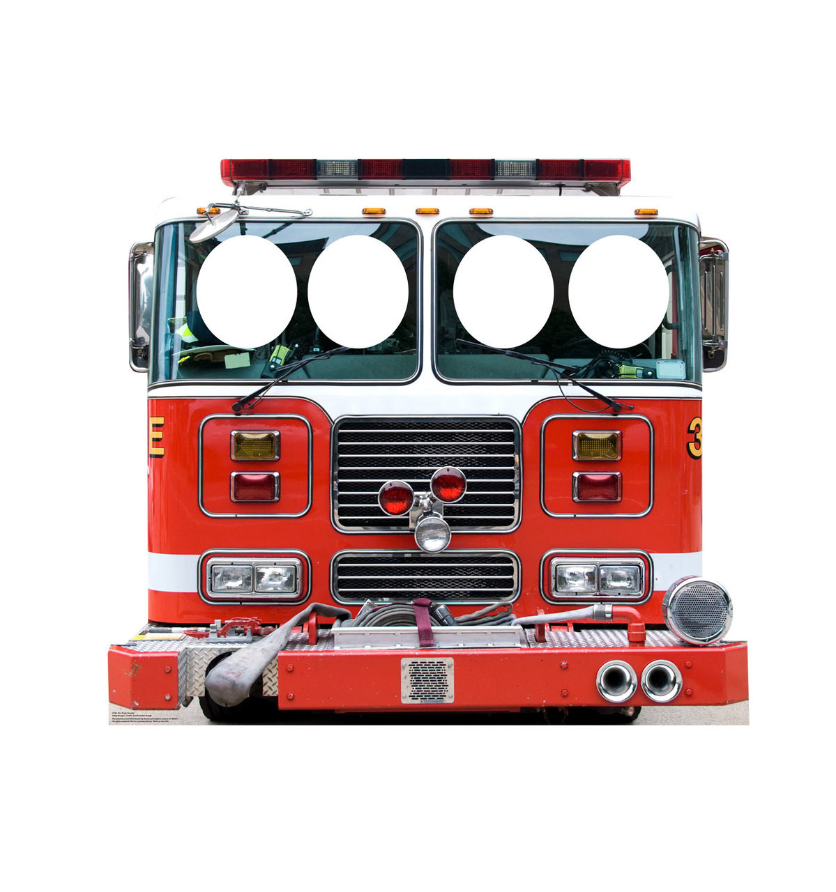 Life-size Fire Truck Standin Cardboard Standup