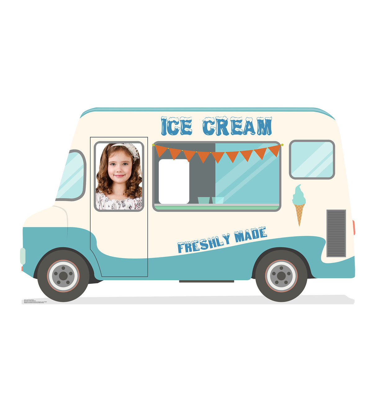 Lifesize Ice Cream Truck Standin Cardboard Standup