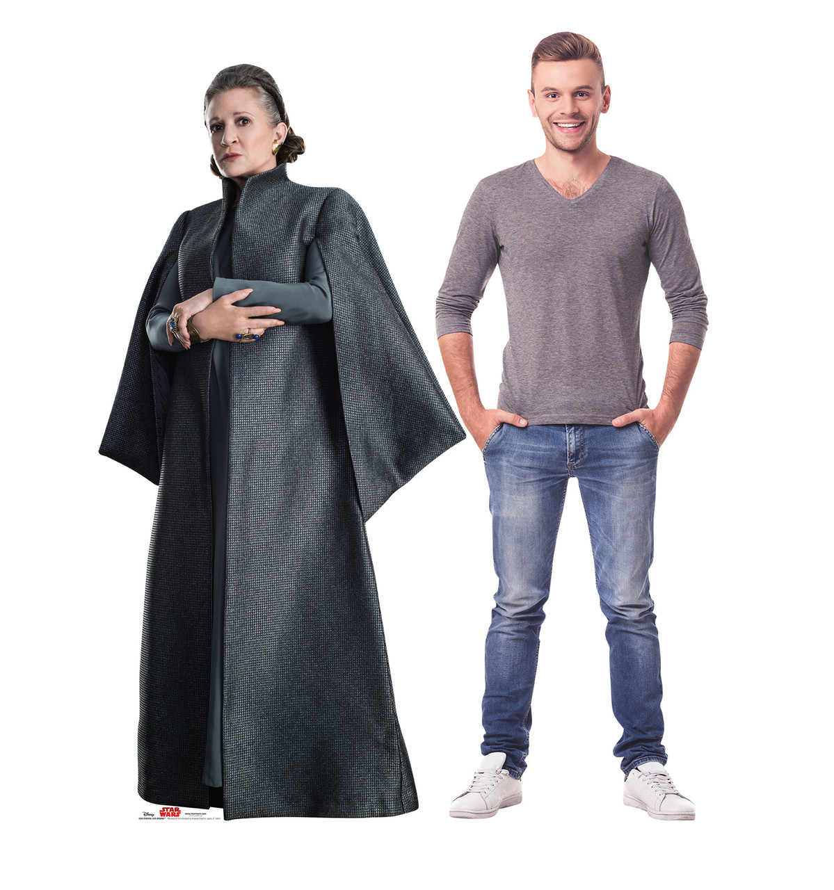 General Leia Organa - Star Wars: The Last Jedi Life-Size Cardboard Cutout 3 with model