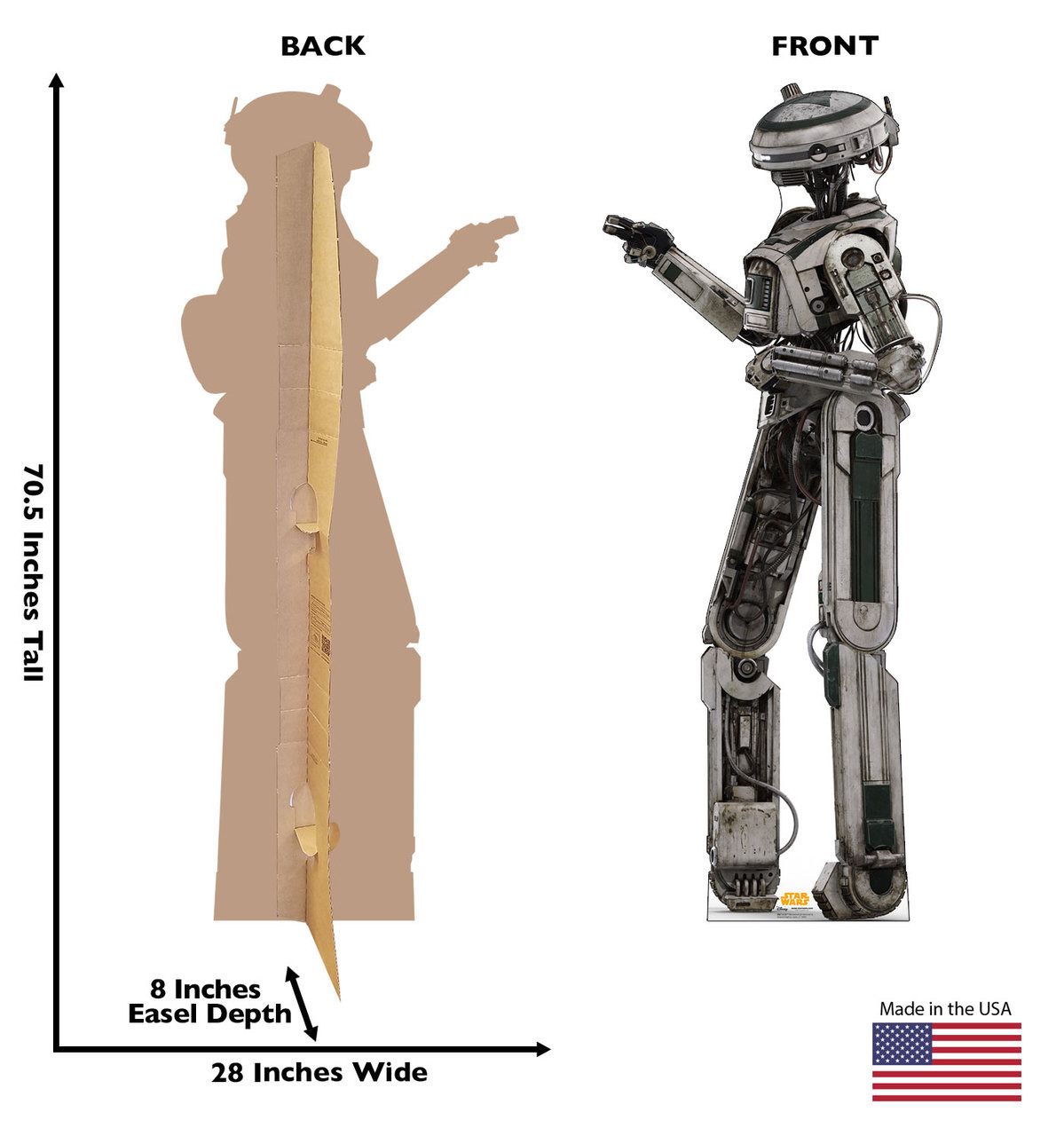 Life-Size L3-37 Star Wars Cardboard Cutout