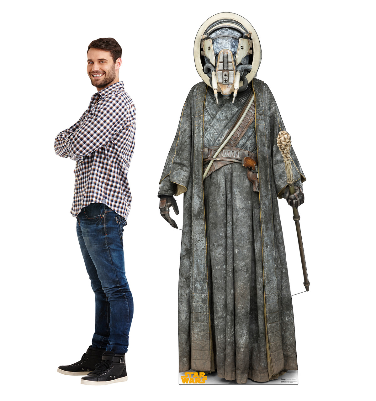 Moloch™ Life-size cardboard standee with model.