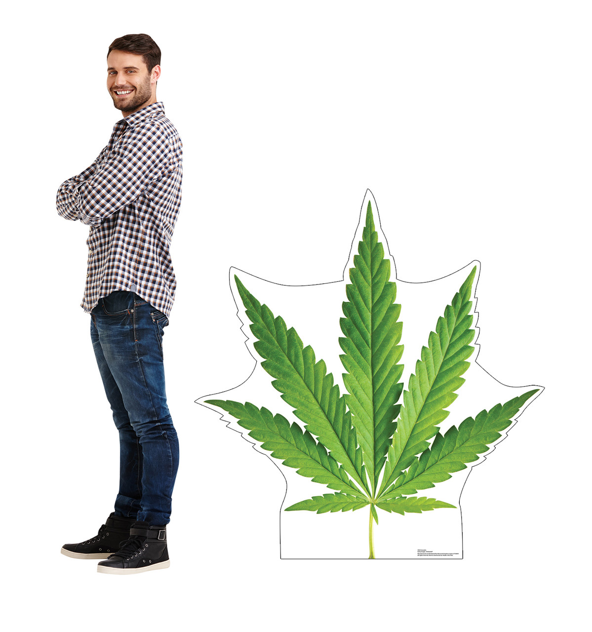 Cannabis Leaf Cardboard Cutout