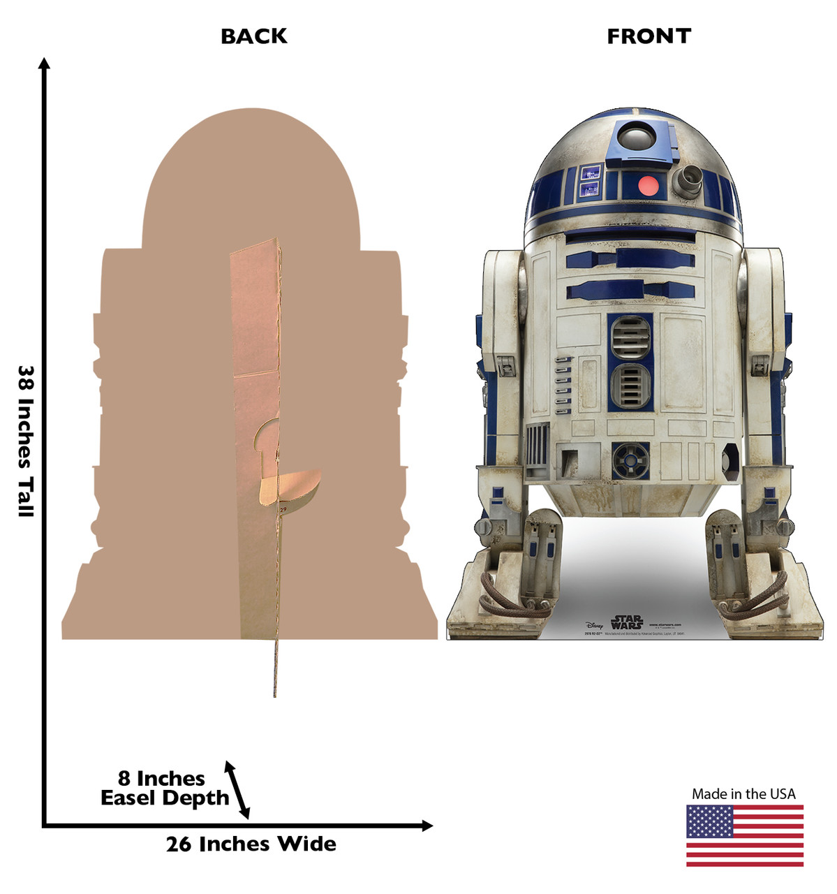 R2-D2 Life-Size Cardboard Cutout Star Wars IX
