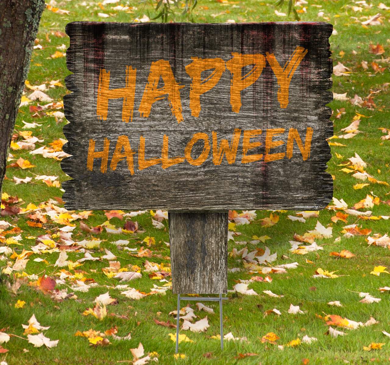 Coroplast outdoor Happy Halloween Yard Sign 1.