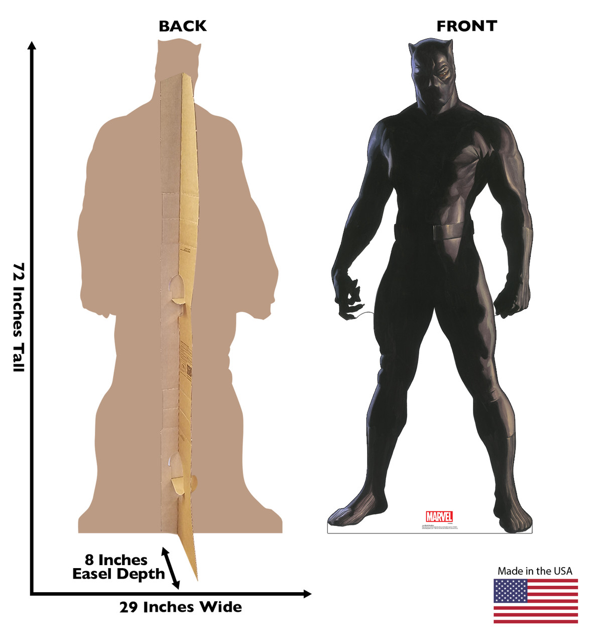 Life-size cardboard standee - Black Panther (Marvel Timeless