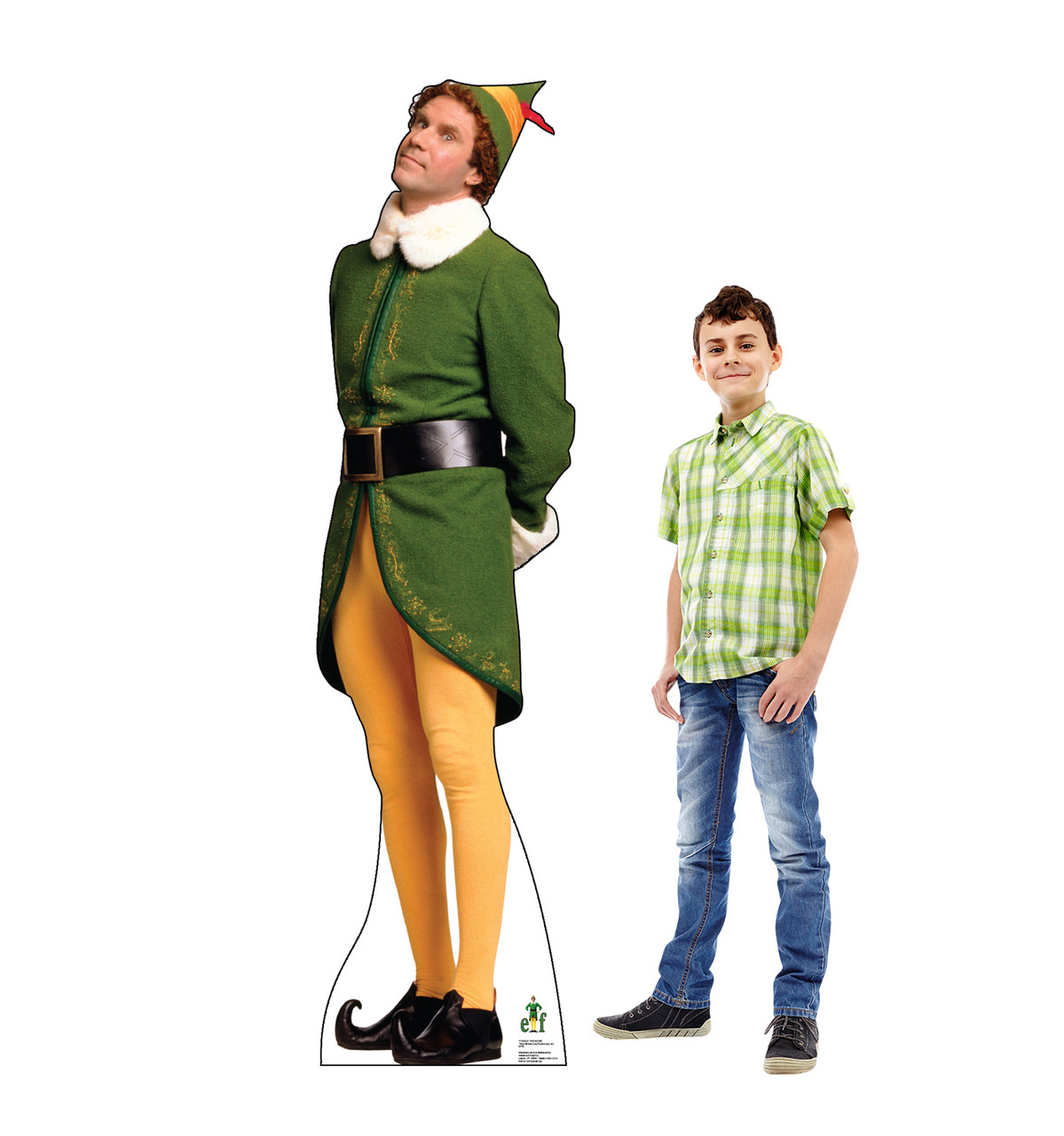 Life-size Concerned Buddy Elf Cardboard Cutout