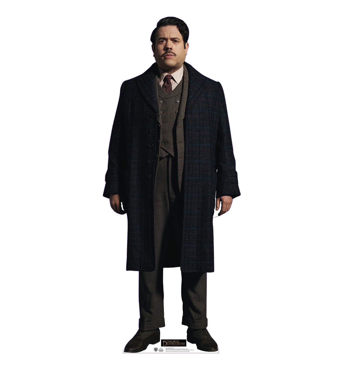 Life-size cardboard standee of Jacob Kowalski from Fantastic Beasts The Secrets of Dumbledore.