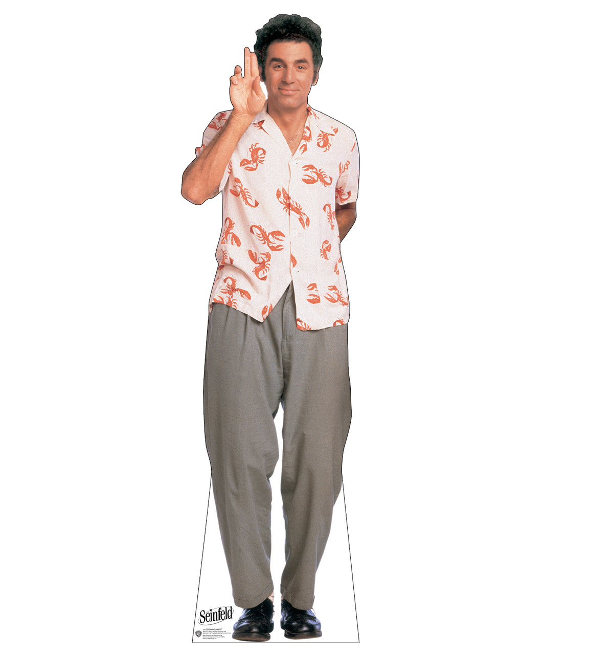 Life-size cardboard standee of Cosmo Kramer from the Hit TV Series Seinfeld.